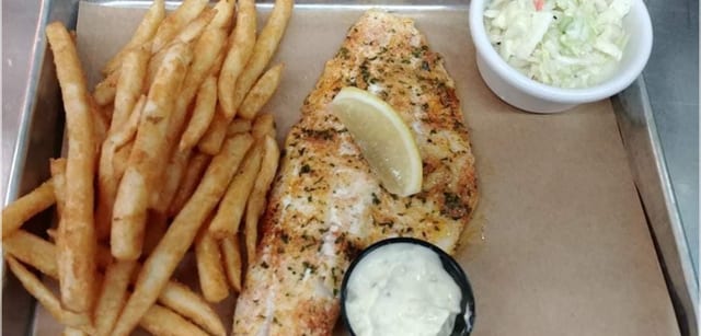 Broiled Fish Fry Platter.
