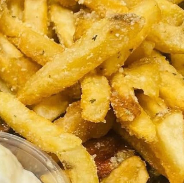 Hand Cut Fries.