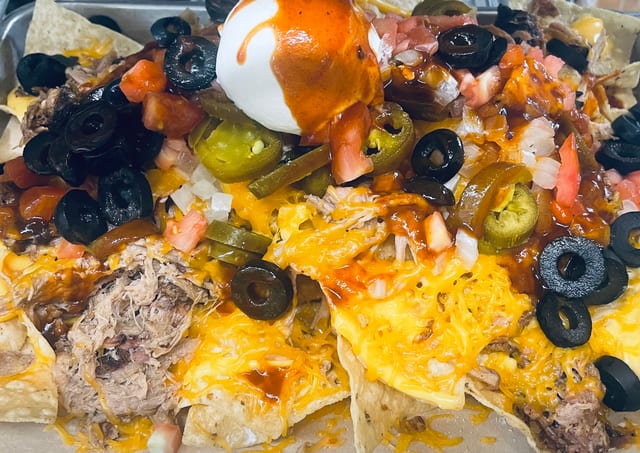 Pit Style BBQ Nachos.