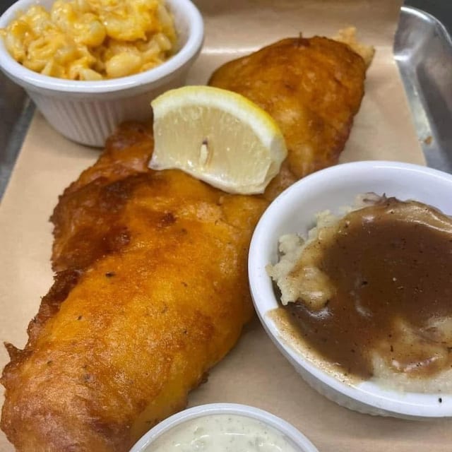 Battered Fish Fry Platter.