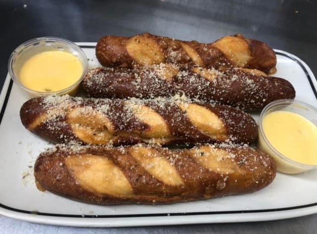 Garlic Parm Pretzels.